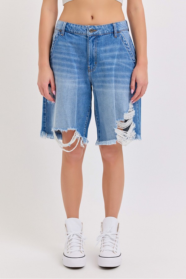 Mid Waisted Baggy Bermuda
